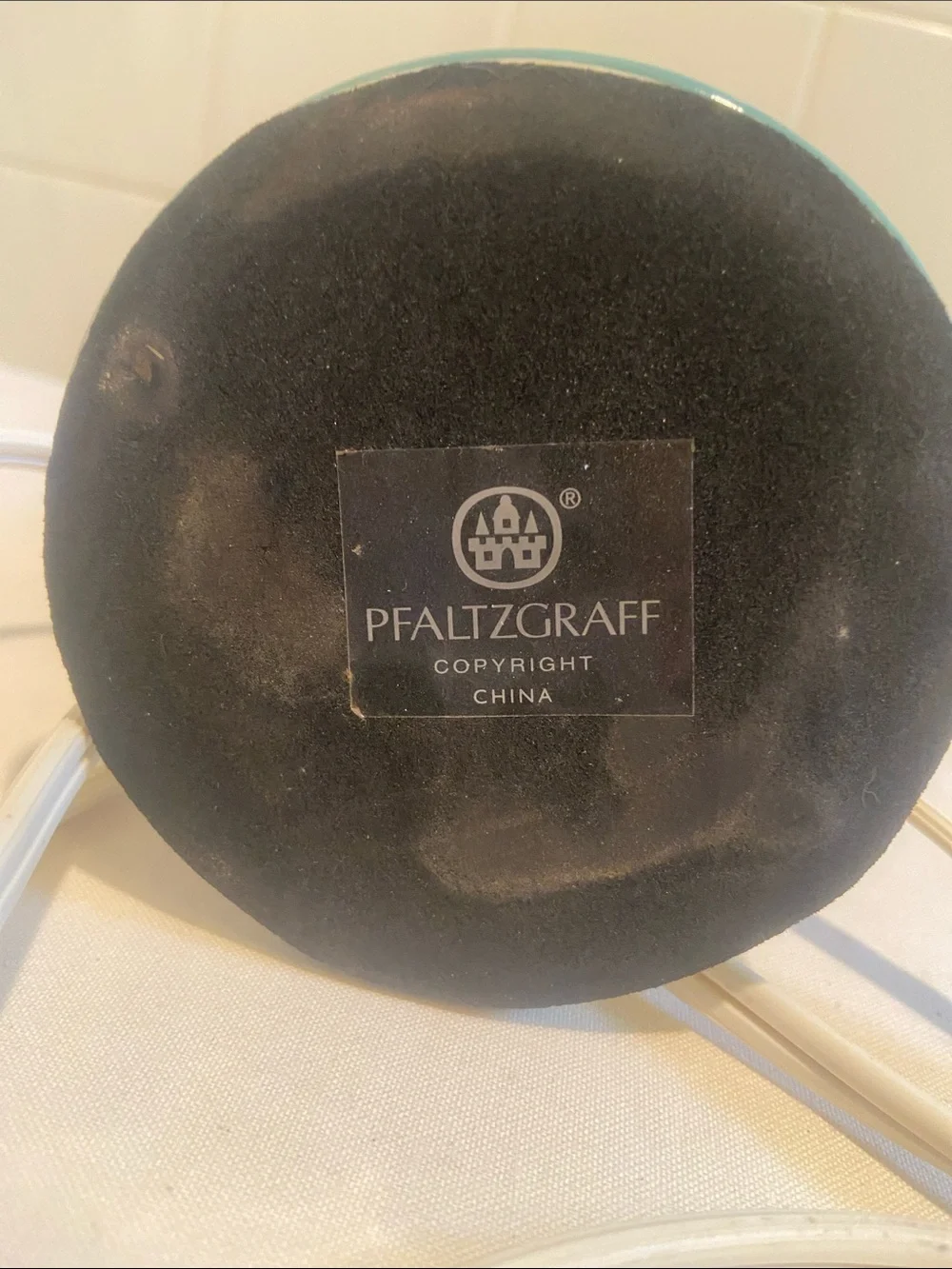 🩷 Vintage Pfaltzgraff Floral Ceramic Table Lamp